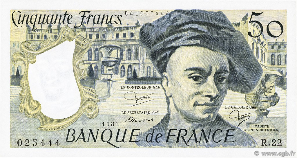 50 Francs QUENTIN DE LA TOUR FRANCE  1981 F.67.07 pr.NEUF