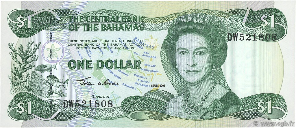 1 Dollar BAHAMAS  2002 P.70 NEUF