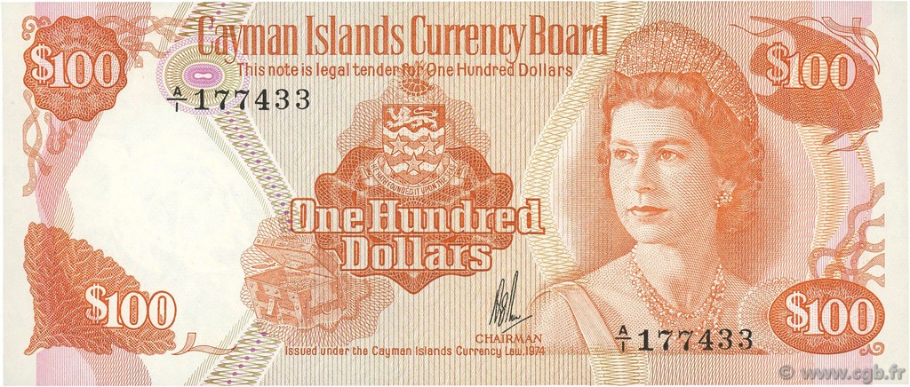 100 Dollars ÎLES CAIMANS  1982 P.11 pr.NEUF
