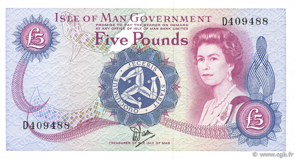 5 Pounds ÎLE DE MAN 1979 P.35Aa SUP