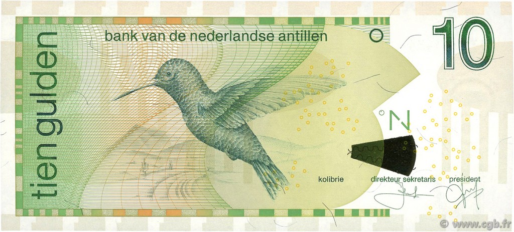10 Gulden ANTILLES NÉERLANDAISES  1998 P.28c NEUF