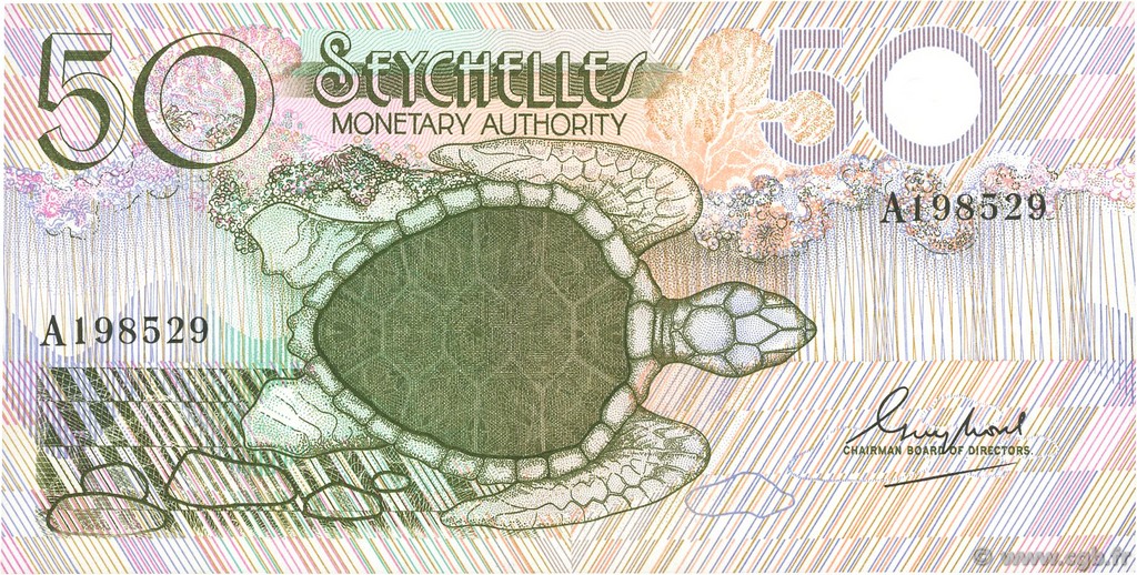 50 Rupees SEYCHELLES  1979 P.25a EBC