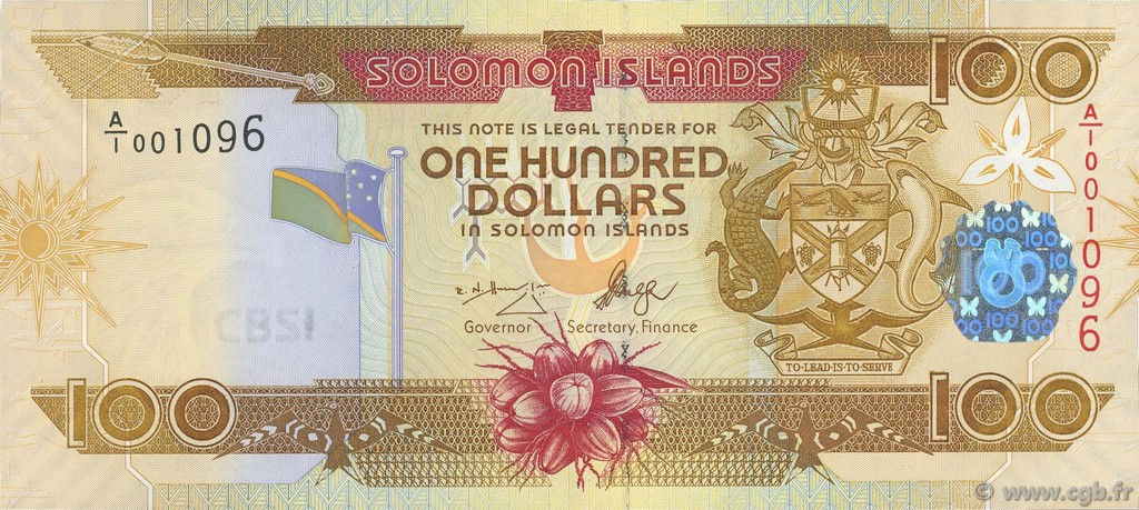 100 Dollars ÎLES SALOMON  2006 P.30 NEUF