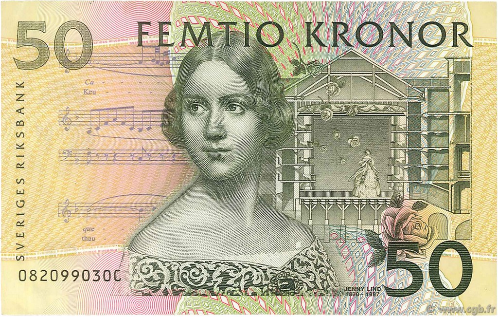 50 Kronor SUÈDE  2000 P.62a TTB