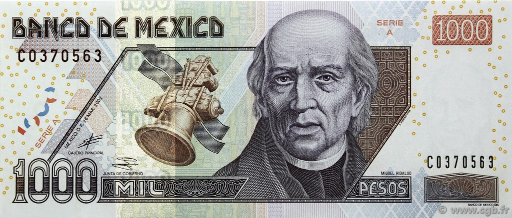 1000 Pesos MEXIQUE  2002 P.121 pr.NEUF