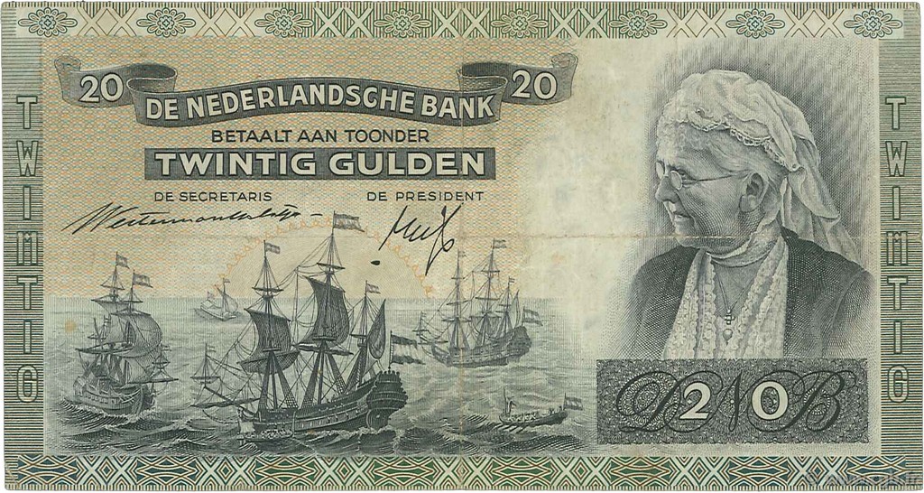 20 Gulden PAYS-BAS  1939 P.054 TTB