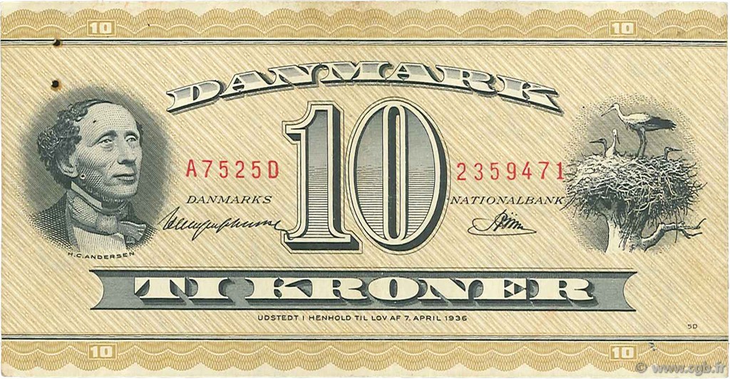 10 Kroner DANEMARK  1952 P.043d pr.TTB