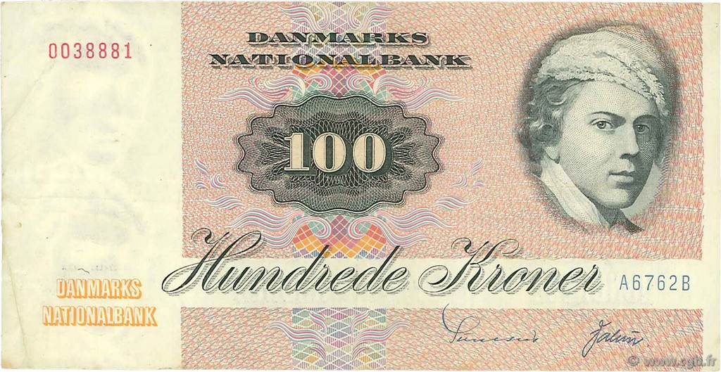 100 Kroner DANEMARK  1976 P.051c TTB