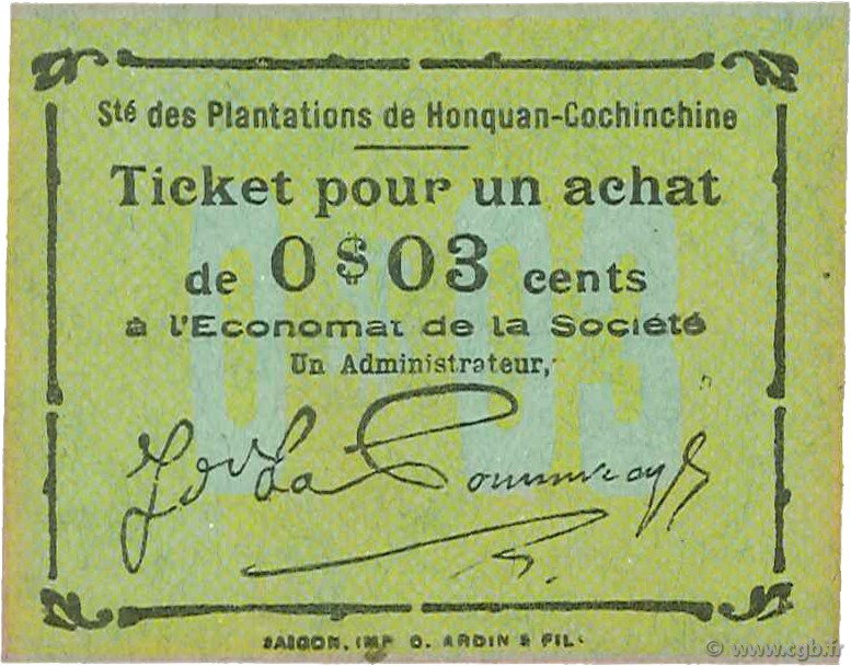 3 Cents INDOCHINE FRANÇAISE  1920 K.213 pr.NEUF