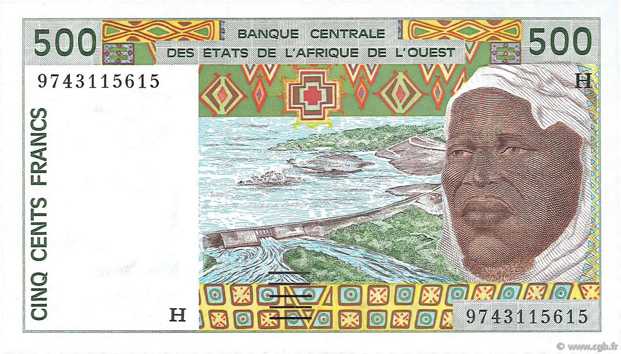 500 Francs ÉTATS DE L AFRIQUE DE L OUEST  1997 P.610Hg NEUF