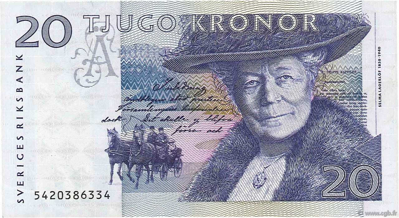 20 Kronor SUÈDE  1995 P.61b TTB