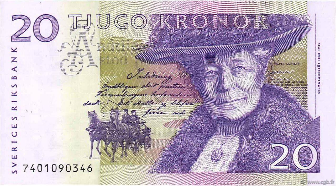 20 Kronor SUÈDE  1997 P.63a NEUF