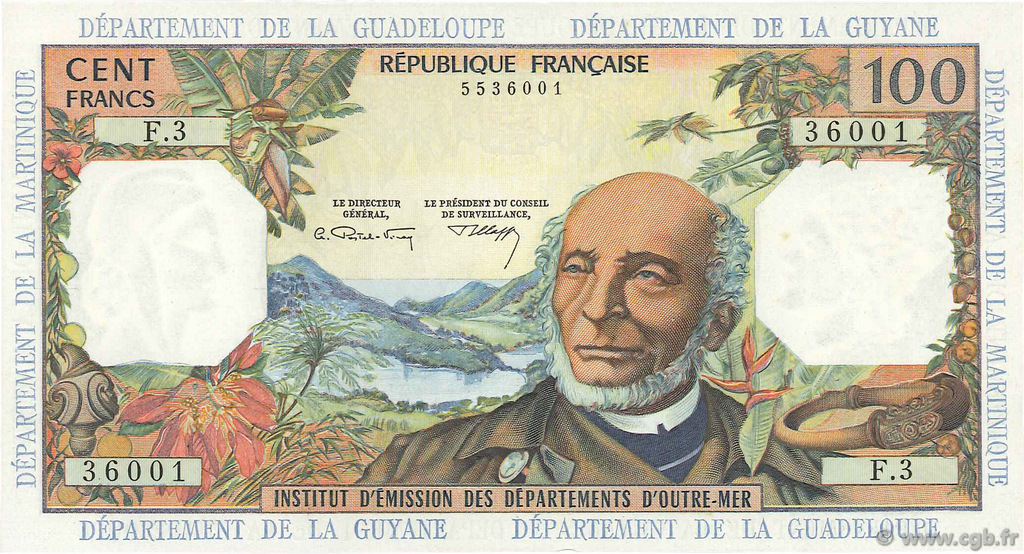 100 Francs ANTILLES FRANÇAISES  1966 P.10b pr.NEUF