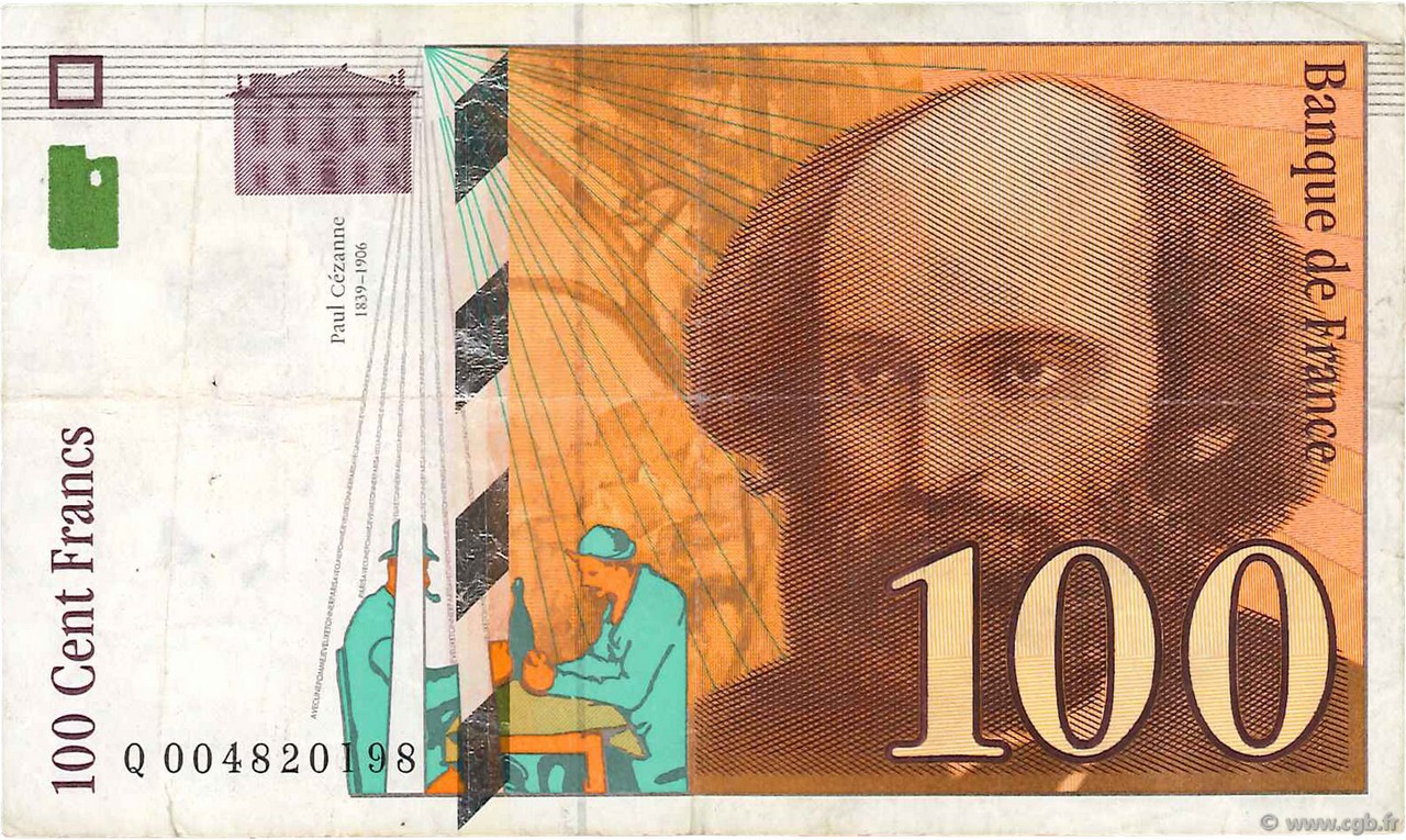 100 Francs CÉZANNE FRANCE  1997 F.74.01 pr.TTB