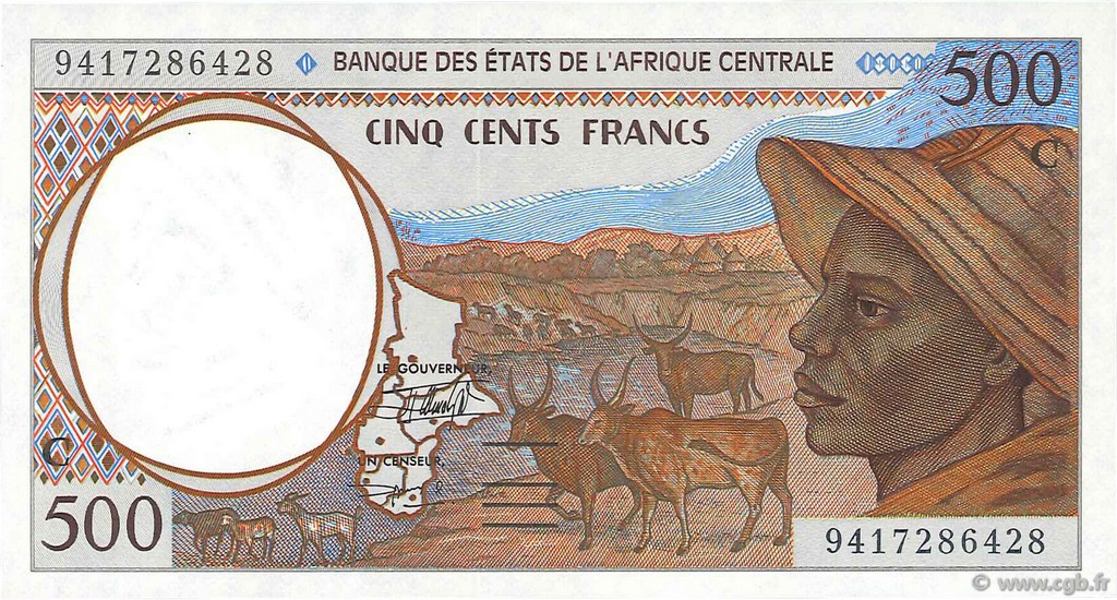 500 Francs ÉTATS DE L AFRIQUE CENTRALE  1994 P.101Cb pr.NEUF