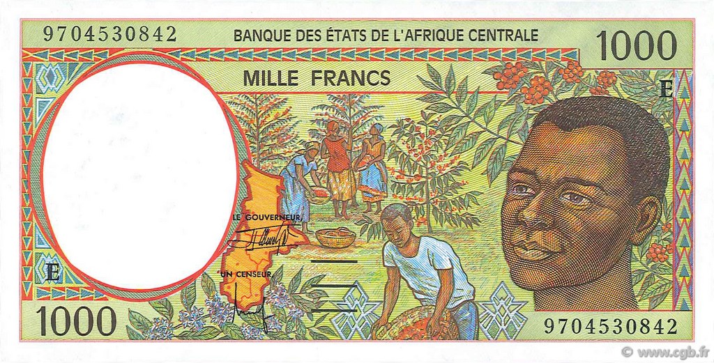 1000 Francs ÉTATS DE L AFRIQUE CENTRALE  1997 P.202Ed NEUF