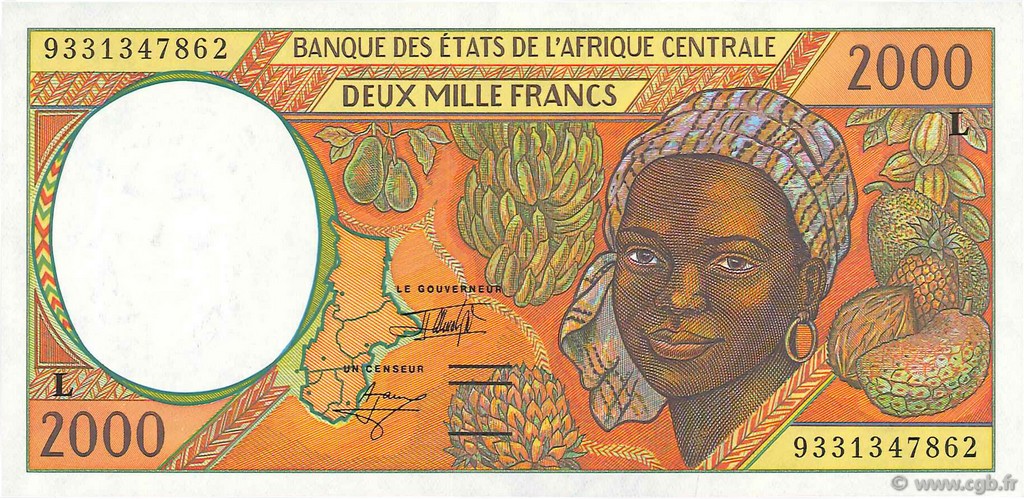 2000 Francs ÉTATS DE L AFRIQUE CENTRALE  1993 P.403La NEUF
