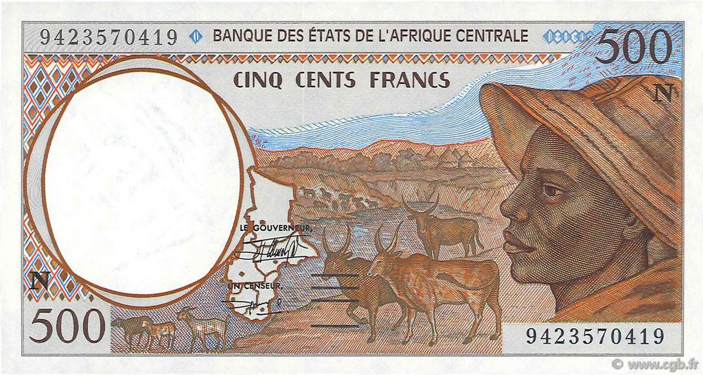 500 Francs ÉTATS DE L AFRIQUE CENTRALE  1994 P.501Nb NEUF