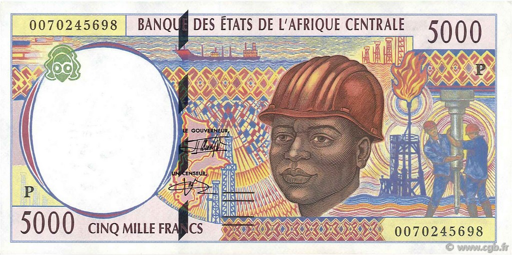 5000 Francs ÉTATS DE L AFRIQUE CENTRALE  2000 P.604Pf SUP