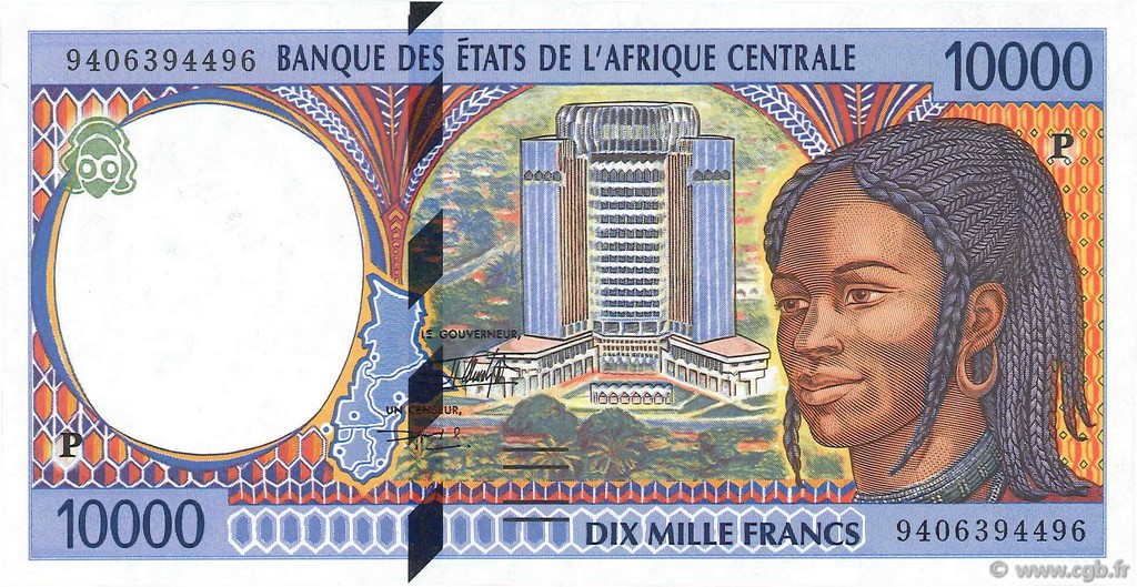 10000 Francs ÉTATS DE L AFRIQUE CENTRALE  1994 P.605Pa NEUF