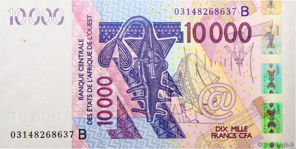10000 Francs ÉTATS DE L AFRIQUE DE L OUEST  2003 P.218Ba NEUF