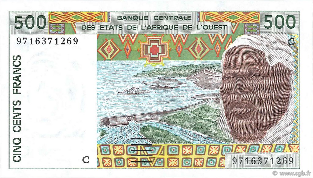500 Francs ÉTATS DE L AFRIQUE DE L OUEST  1997 P.310Cg NEUF