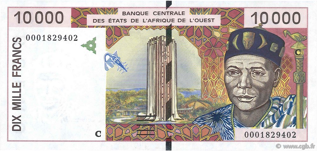 10000 Francs ÉTATS DE L AFRIQUE DE L OUEST  2000 P.314Ci NEUF