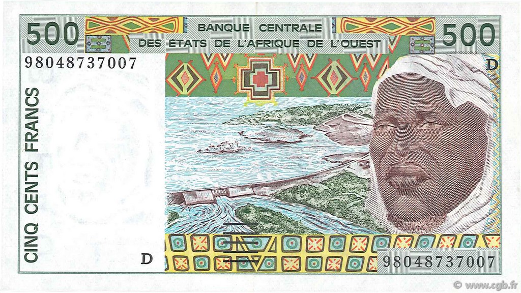 500 Francs ÉTATS DE L AFRIQUE DE L OUEST  1998 P.410Di NEUF