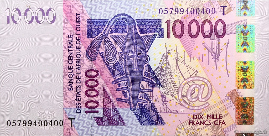 10000 Francs ÉTATS DE L AFRIQUE DE L OUEST  2005 P.818Tc NEUF