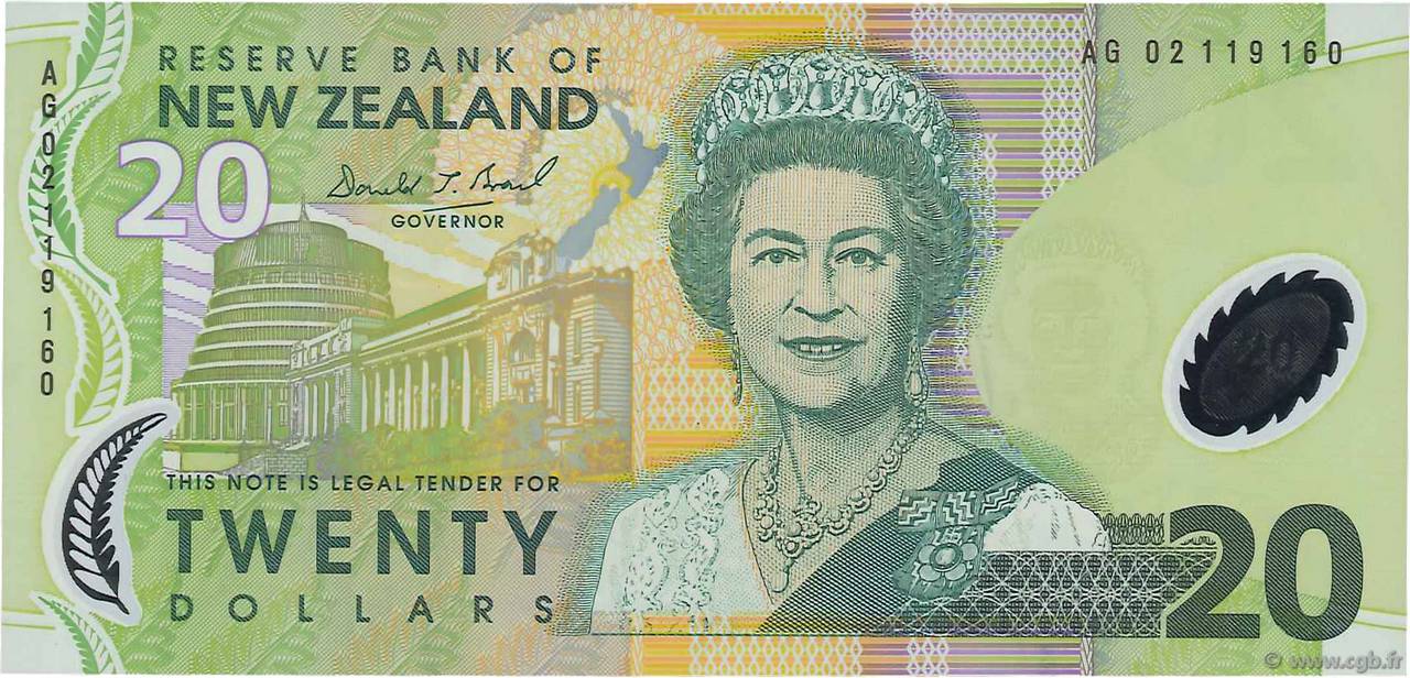 20 Dollars NOUVELLE-ZÉLANDE  1999 P.187a SUP+