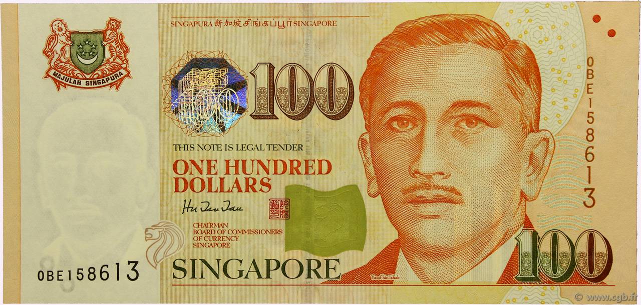 100 Dollars SINGAPOUR  1999 P.42 pr.NEUF