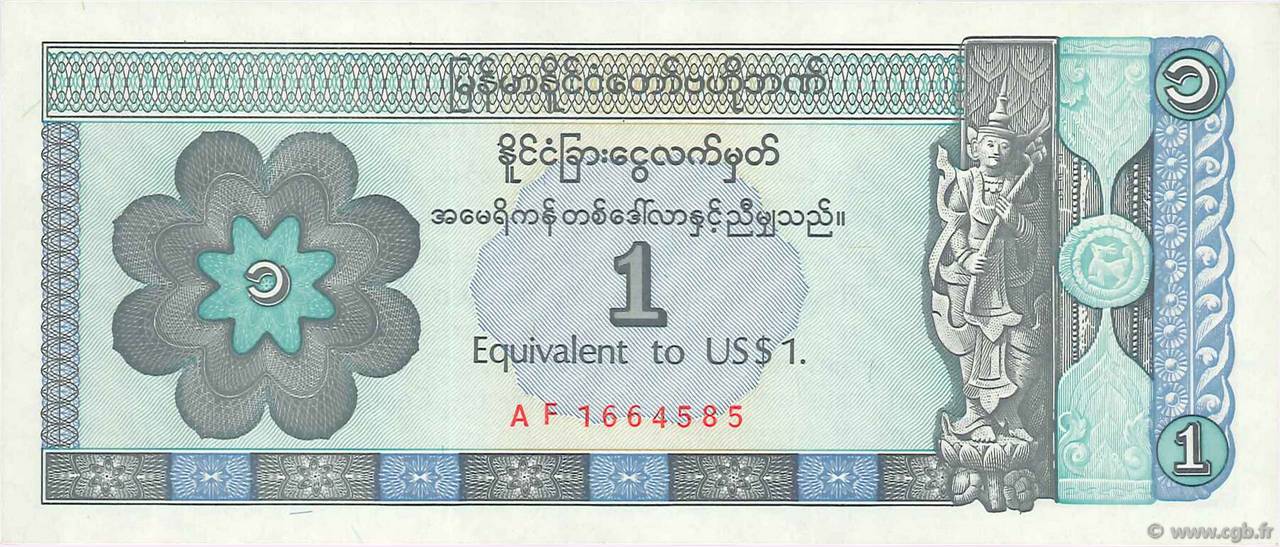 1 Dollar  MYANMAR   1993 P.FX01 pr.NEUF