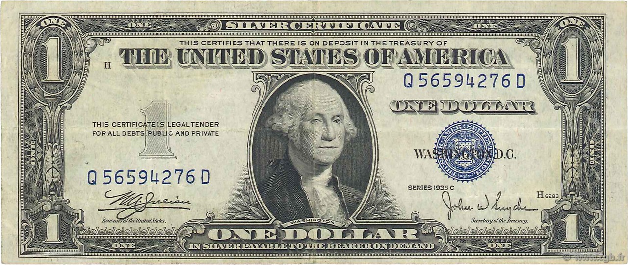 1 Dollar ÉTATS-UNIS D AMÉRIQUE  1935 P.416c TTB+