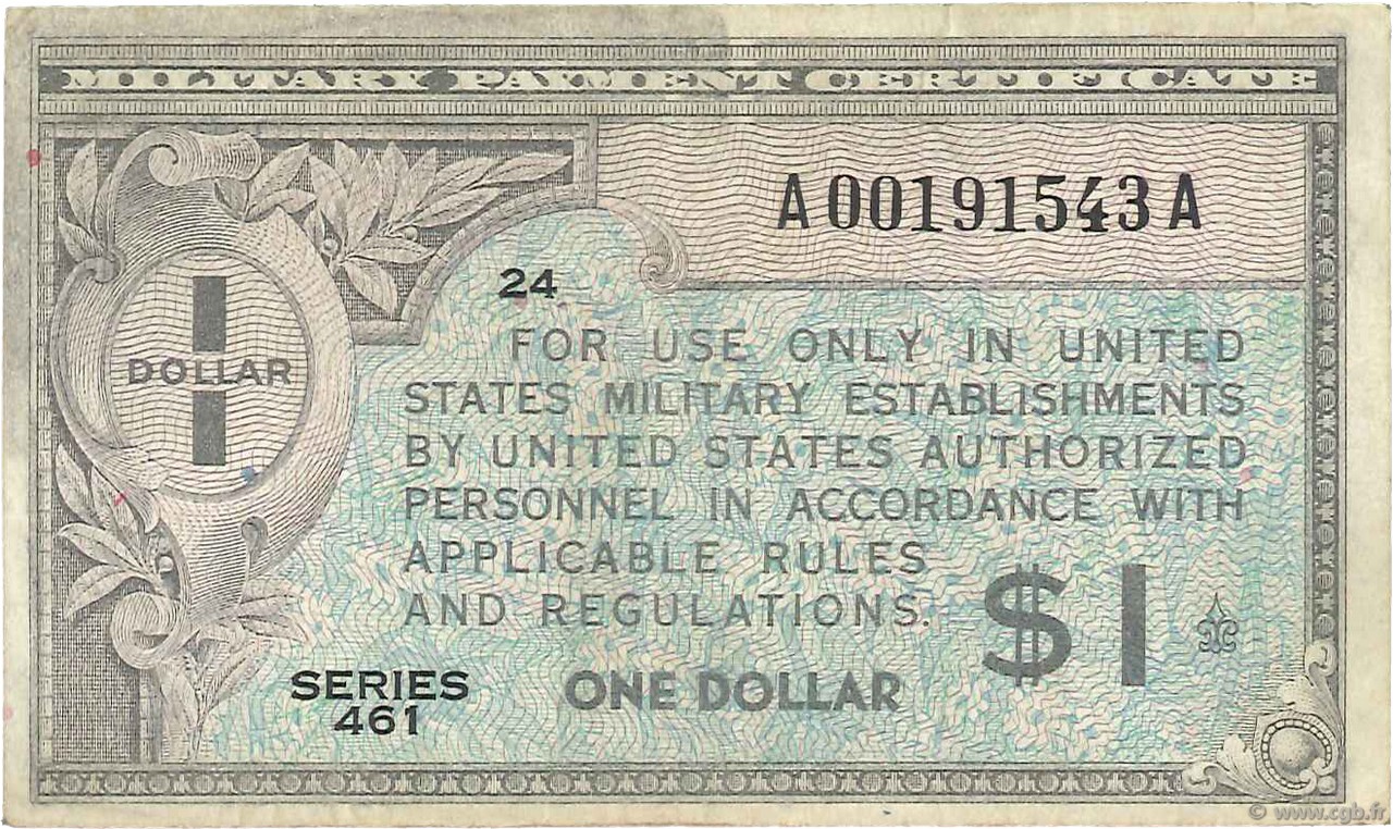 1 Dollar ÉTATS-UNIS D AMÉRIQUE  1946 P.M05a TTB