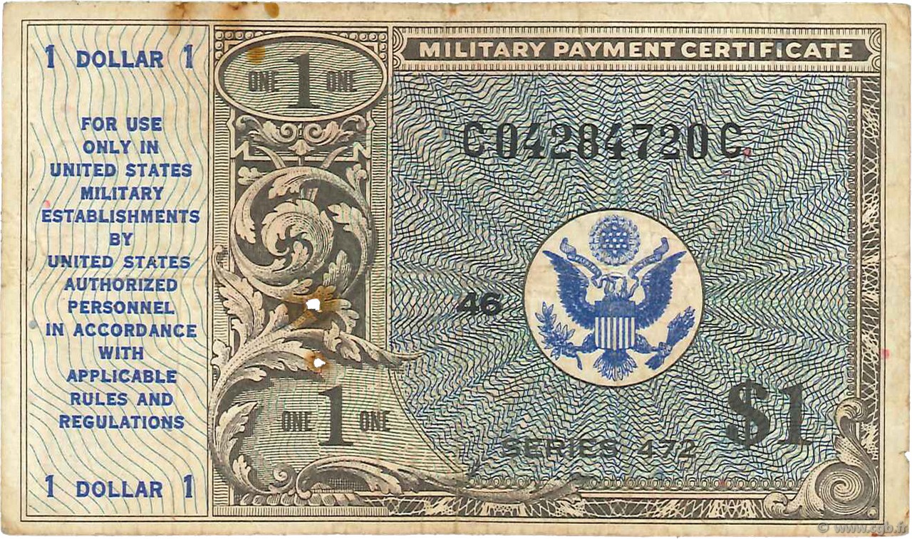 1 Dollar ÉTATS-UNIS D AMÉRIQUE  1948 P.M019a TB