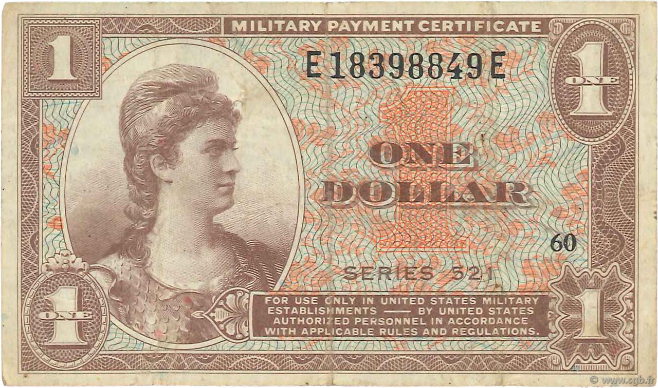 1 Dollar ÉTATS-UNIS D AMÉRIQUE  1954 P.M33a TB+