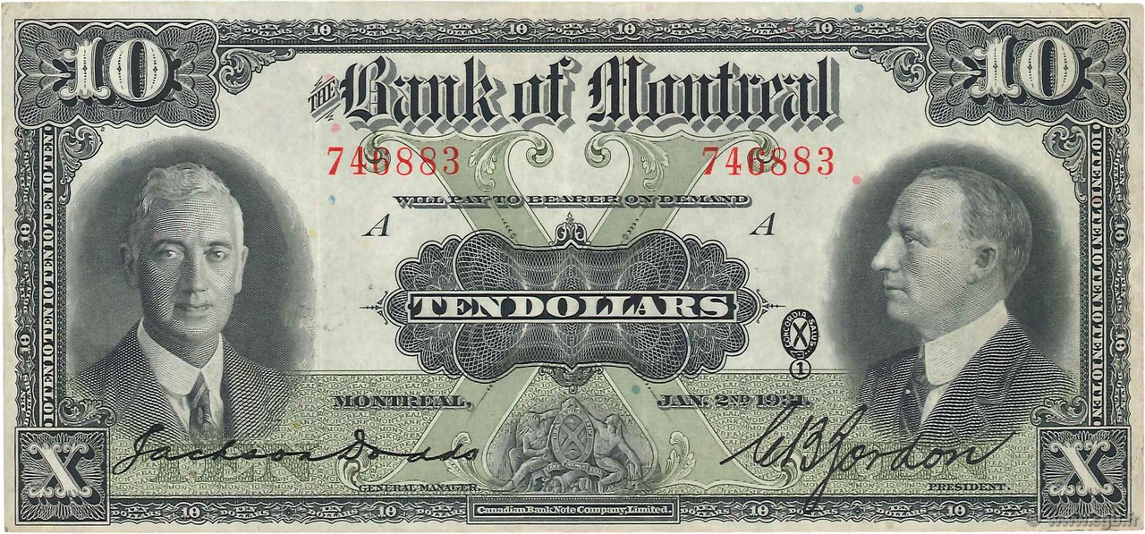 10 Dollars KANADA  1931 PS.0554 fVZ