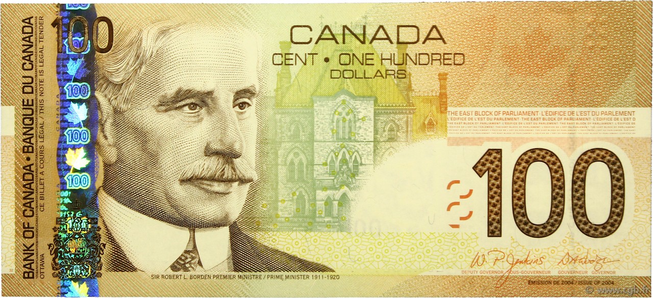 100 Dollars CANADA  2005 P.105 NEUF