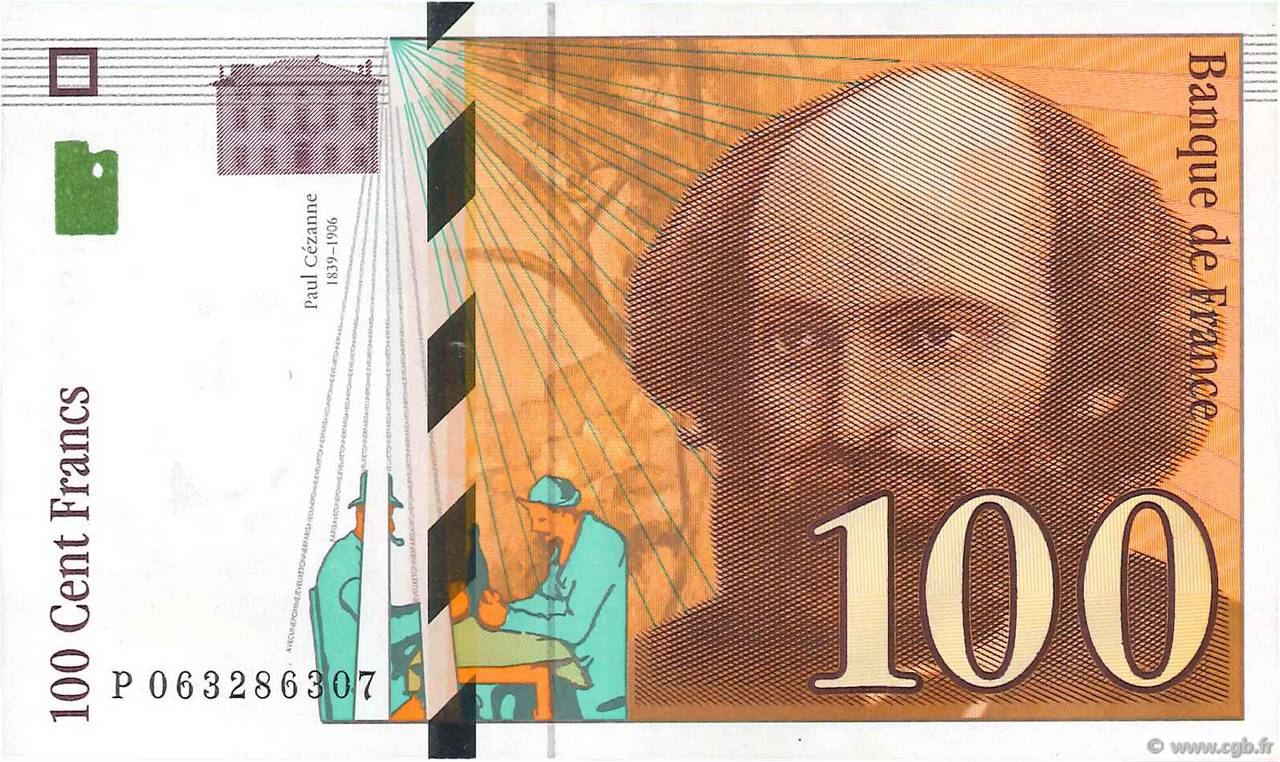 100 Francs CÉZANNE FRANCE  1998 F.74.02 SUP+