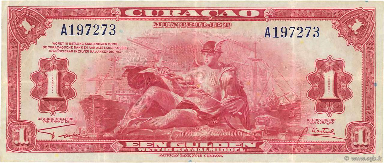1 Gulden CURACAO  1942 P.35a TTB