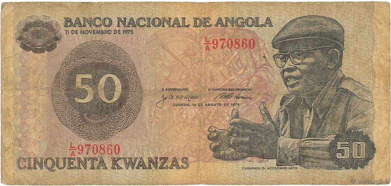 50 Kwanzas ANGOLA  1979 P.114 B