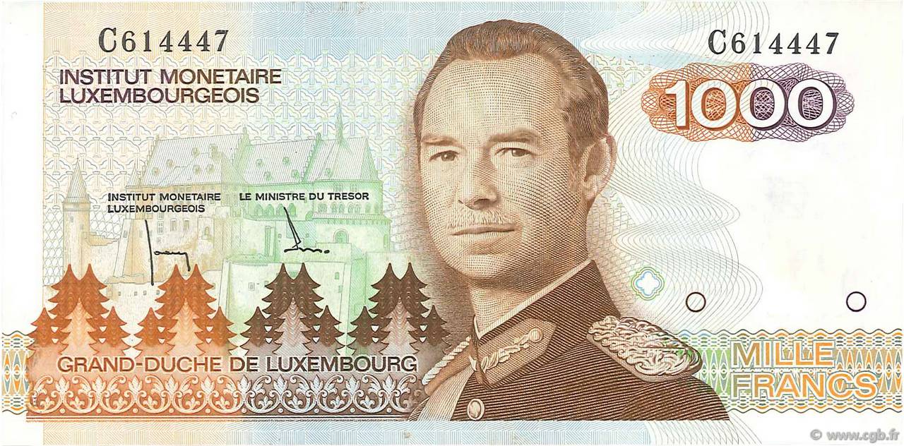 1000 Francs LUXEMBOURG  1985 P.59a pr.NEUF