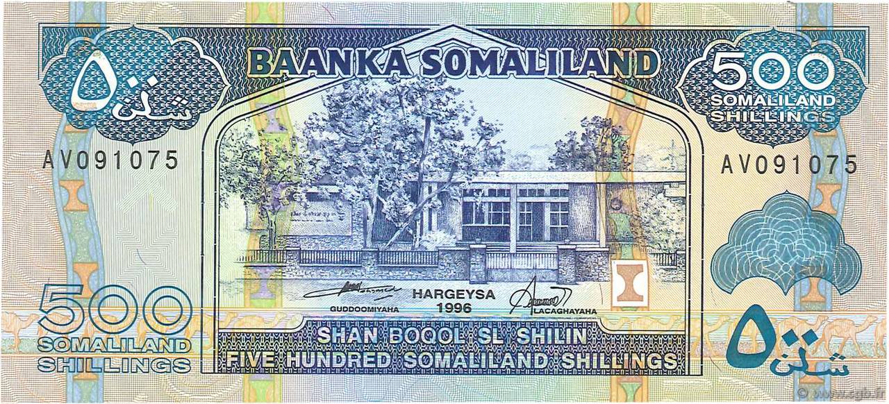 500 Shillings SOMALILAND  1996 P.06b UNC