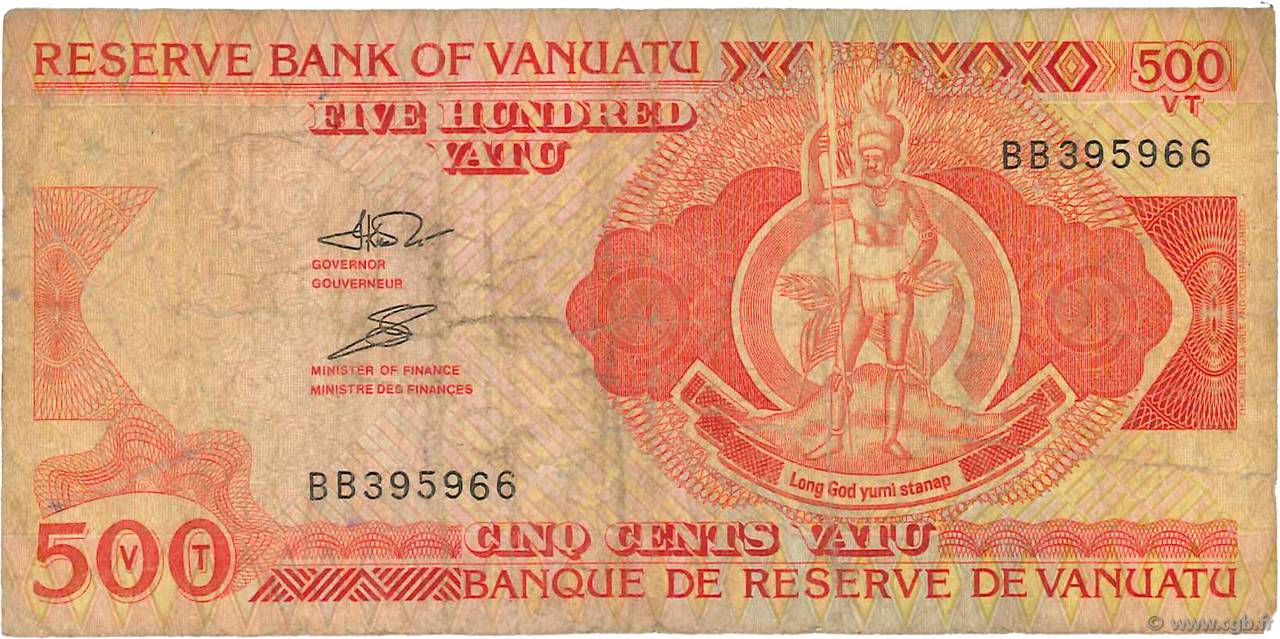 500 Vatu VANUATU  1993 P.05a B