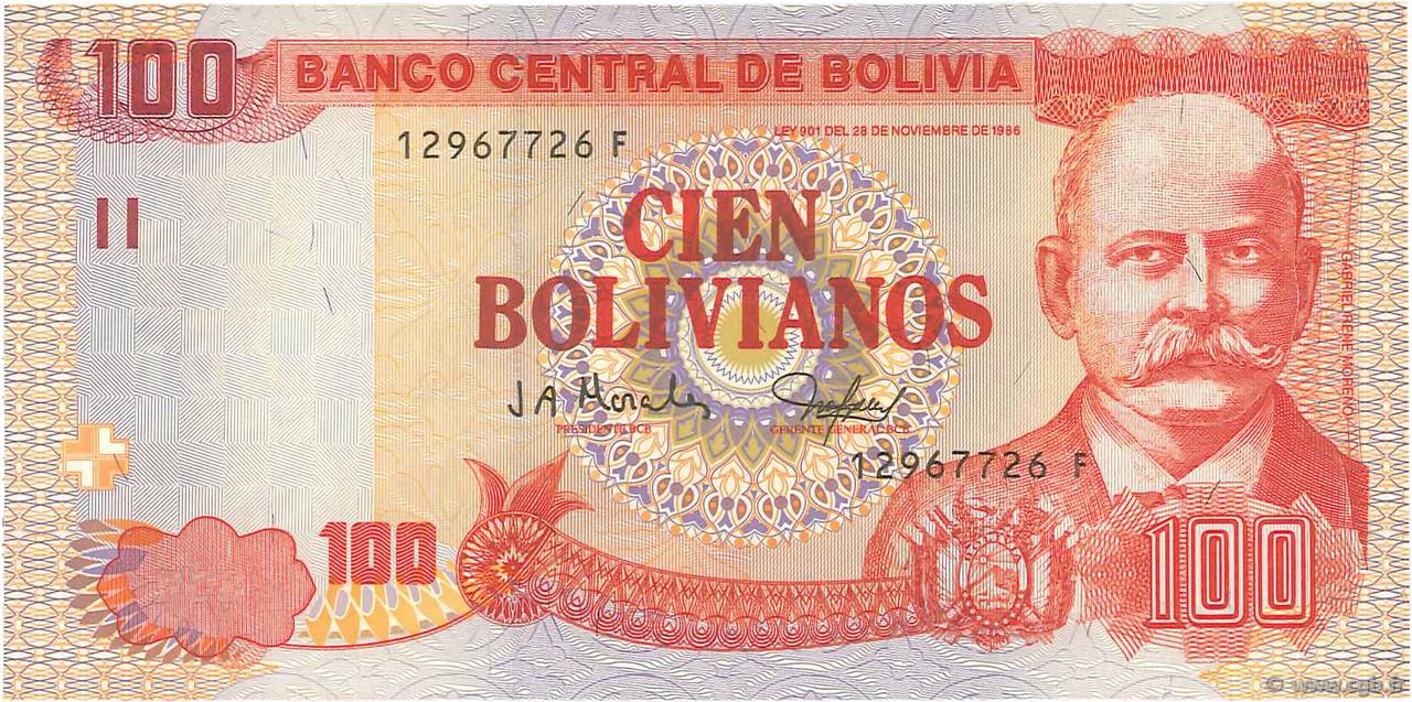 100 Bolivianos BOLIVIE  2001 P.226 NEUF