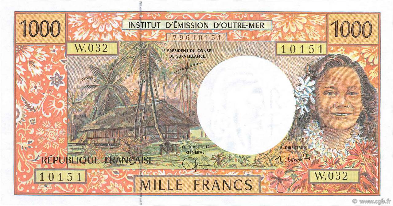 1000 Francs POLYNÉSIE, TERRITOIRES D OUTRE MER  2002 P.02h NEUF
