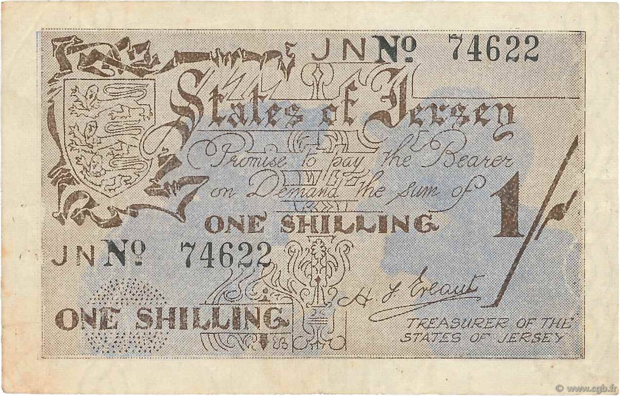 1 Shilling JERSEY  1941 P.02a pr.TTB