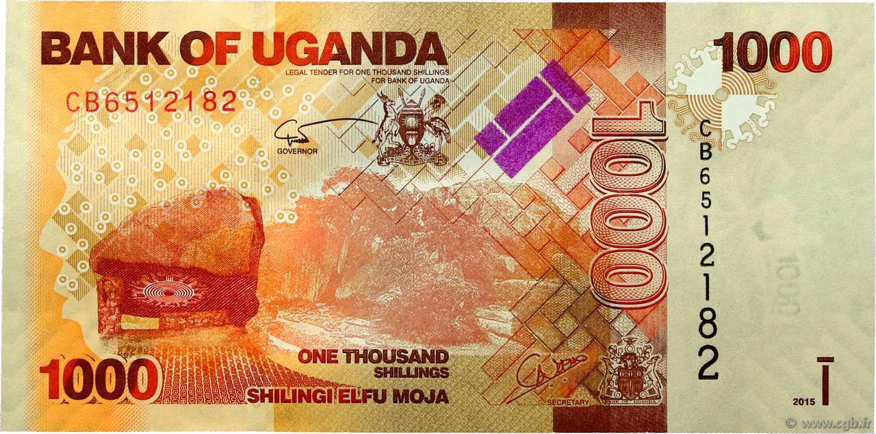 1000 Shillings OUGANDA  2015 P.49c NEUF