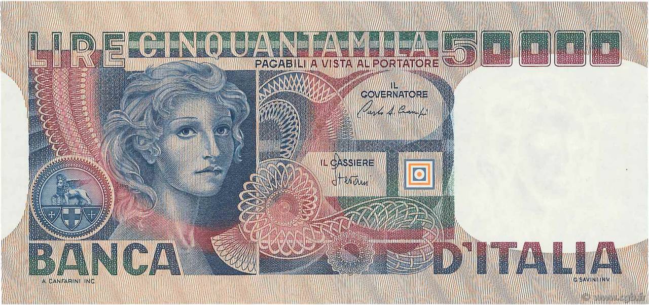 50000 Lire ITALIE  1980 P.107c SUP+