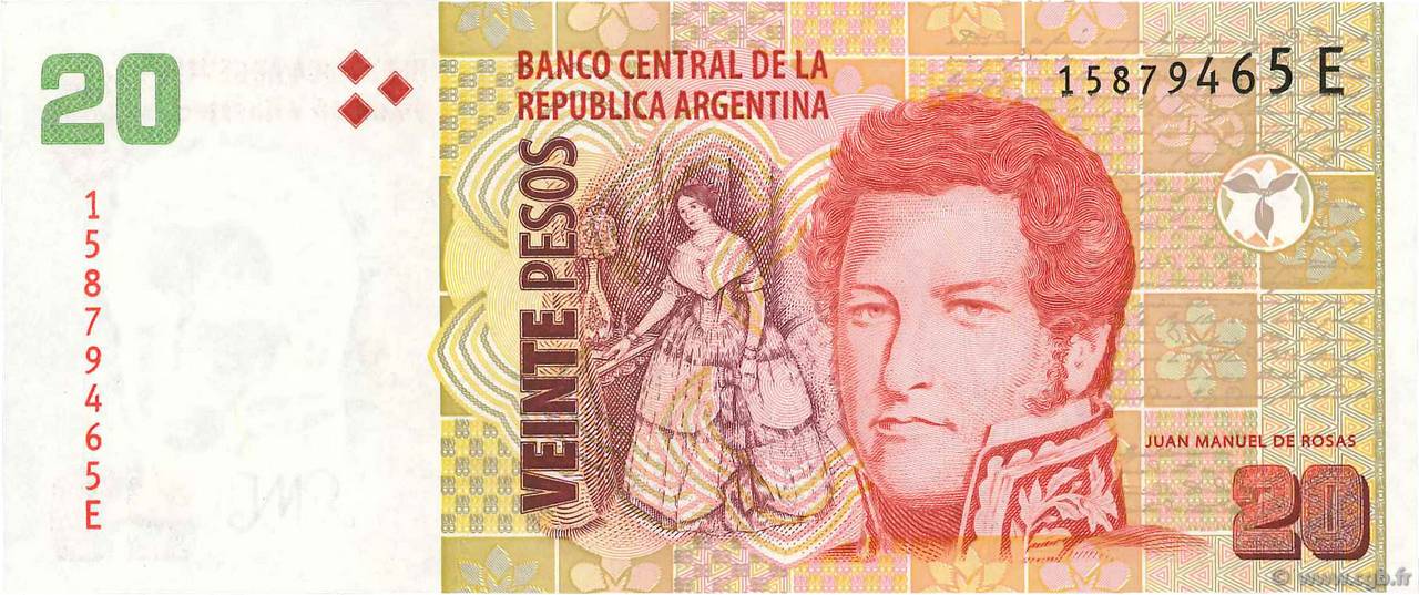 20 Pesos ARGENTINA  2013 P.355b UNC